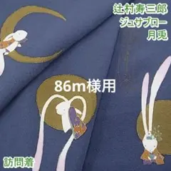 世界的人形師 辻村寿三郎 ジュサブロー 訪問着 月兎 金彩 m-2s10145