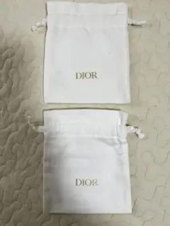 DIOR 巾着 化粧ポーチ ノベルティ 2枚セット