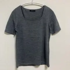 COMME CA ISM グレー 半袖ニット M