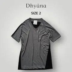 Dhyana Vネック　Tシャツ　オリーブ　グレー　2