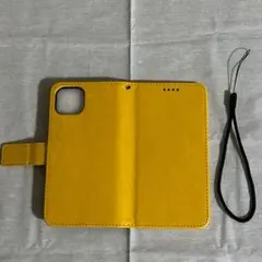 iPhone 13 手帳型ケース ストラップ付き Classic イエロー