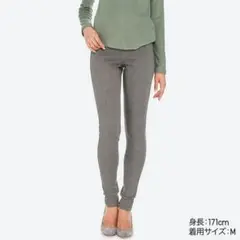 極美品 UNIQLO WOMAN レギンスパンツ グレー L