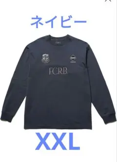 未使用　25aw LETTERED L/S TEE　NAVY　XXL　FCRB