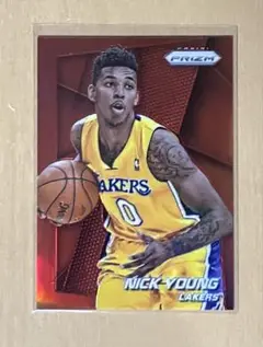 49枚限定 NBA LAKERS NICK YOUNG RED PRIZM SP