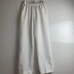 90s イージーパンツ 古着 カラーパンツ ホワイト ワイドパンツ