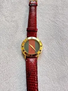 オールドGUCCI シェリーライン腕時計3000L 稼働中 ヴィンテージ