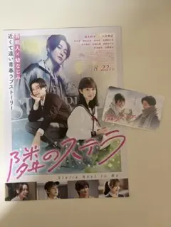 映画 隣のステラ 使用済み ムビチケ 八木勇征 福本莉子　フライヤー
