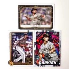 ダルビッシュ有 MLBカード 3枚セット Topps パドレス