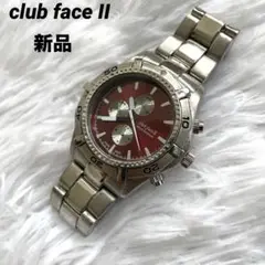新品　腕時計　日本製ムーブメント　生活防水　男女兼用　シルバー　レッド