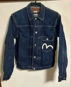 EVISU No.2 1506 44 Gジャン　白大黒　EVISタブ　1st EVISU No.2 1506 44 Gジャン 白大黒 EVISタブ 1st