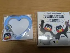 スワローズ CREW　つば九郎アクリルカラビナ＆ふせん