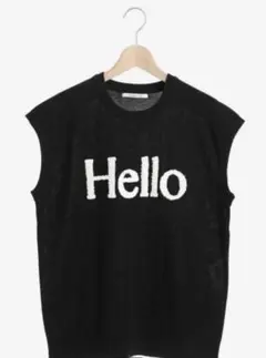 ルクールブラン　Hello ロゴフレンチニット