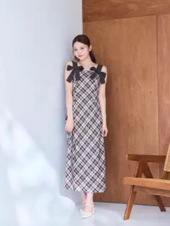 An MILLE♡ リボンチェックキャミOP