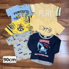 【最終値下げ】ベビー服　男の子　半袖5点　長袖1点　90cm まとめ売り