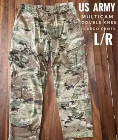 実物US ARMY ダブルニーマルチカムミリタリーカーゴパンツ　L/R