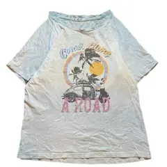 ビンテージ　ラグラン　フェード　グラフィックTシャツ