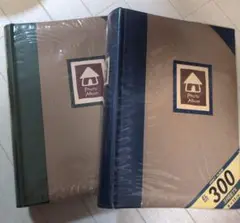 フォトアルバム　クラフト台紙EL判300枚収納　 グリーン ブルー 2冊