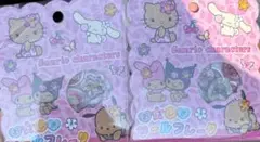 【2個セット】サンリオキャラクター 日焼け おはじきシールフレーク
