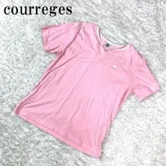 courreges クレージュ 半袖Tシャツ ピンク 40 B7577
