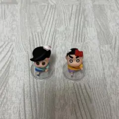 クレヨンしんちゃん×サンリオならぶんです しんちゃん 風間くん ガチャガチャ