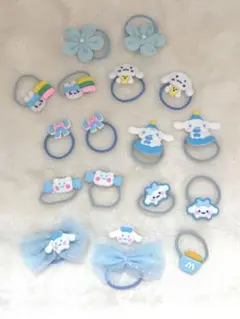 シナモンロール風ヘアゴムセット