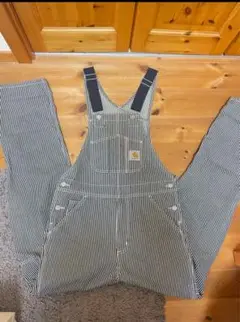 Carhartt ストライプ ビブオーバーオール 28 X 32