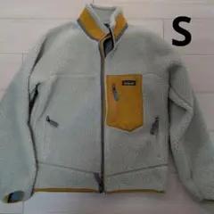 patagonia フリースジャケット S ベージュ/イエロー