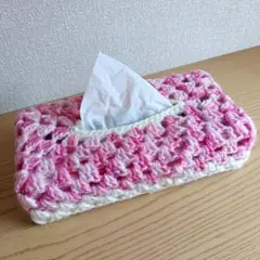 カラフルなティッシュボックスカバー　No.4