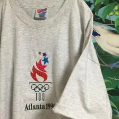 90s Atlanta Olympic/large 霜降ホワイト旧Hanesタグ