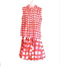MARNI UNIQLO マルニ　ユニクロコラボ　チェック柄セットアップ　M