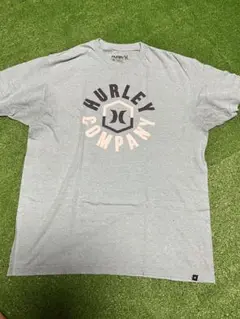 Hurley スカイブルー Tシャツ ロゴ入り