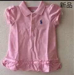 新品★ラルフローレン♪ 裾リボンつきフリルワンピース 3M60