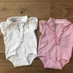 Ralph Lauren フリル付きポロシャツ ３M2枚セット