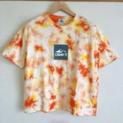 美品⭐️ レディース CAMP7 Tシャツ トップス 半袖 カラフル オレンジ M