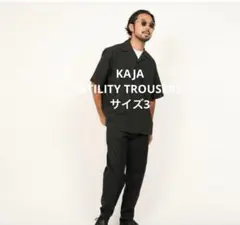 KAJA UTILITY TROUSERS ブラック　サイズ3