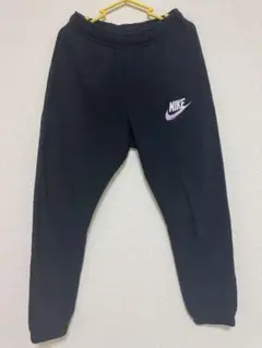 Nike 黒 ジョガー スウェットパンツ 紫ロゴ s