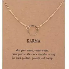 ☆メッセージ ネックレス ゴールド 新品☆KARMA