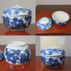 蓋物 菓子器 鉢 葡萄 ブドウ文様 染付 訳あり ニュウ 蓋直し 木箱 古伊万里 2025年最新】葡萄柄蓋物の人気アイテム - メルカリ