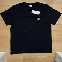 新品 L黒メゾン キツネ スピーディーフォックス パッチ コンフォートTシャツ