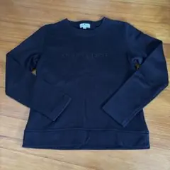 クレージュ courreges カットソー トレーナー 中古 9号 黒 ロゴ