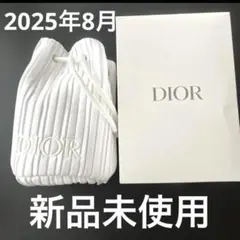 ☆ディオールDIOR ☆ノベルティホワイト巾着ポーチ 箱付き