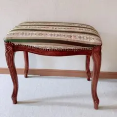 アンティーク猫脚スツール