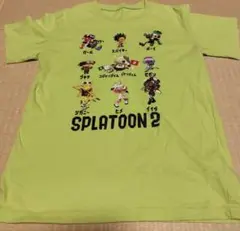 スプラトゥーン2 キャラクター Tシャツ 半袖 150サイズ　ライムグリーン