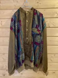 古着　柄シャツ