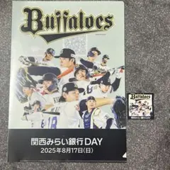 オリックス　クリアファイル　シール