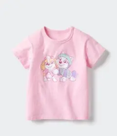 ユニクロ Tシャツ 半袖Tシャツ パウパトロール　スカイ 女の子　90cm