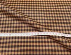 ☆チェック ハギレ コレクション⑲ブラウン系 110×50 パッチワーク ☆