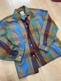 70s McGREGOR マクレガー シャツ マルチ ビンテージ オープンカラー