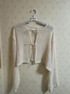 Kastane カットレースカーディガン