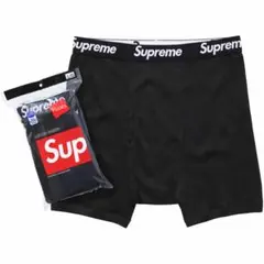 未使用 Sサイズ 黒1枚 Supreme Hanes ボクサーパンツ